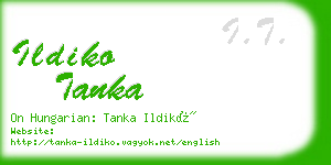 ildiko tanka business card